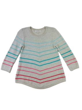Parkhurst cotton stripe womens sweater Size Small 
 stripes Spring Summer knit